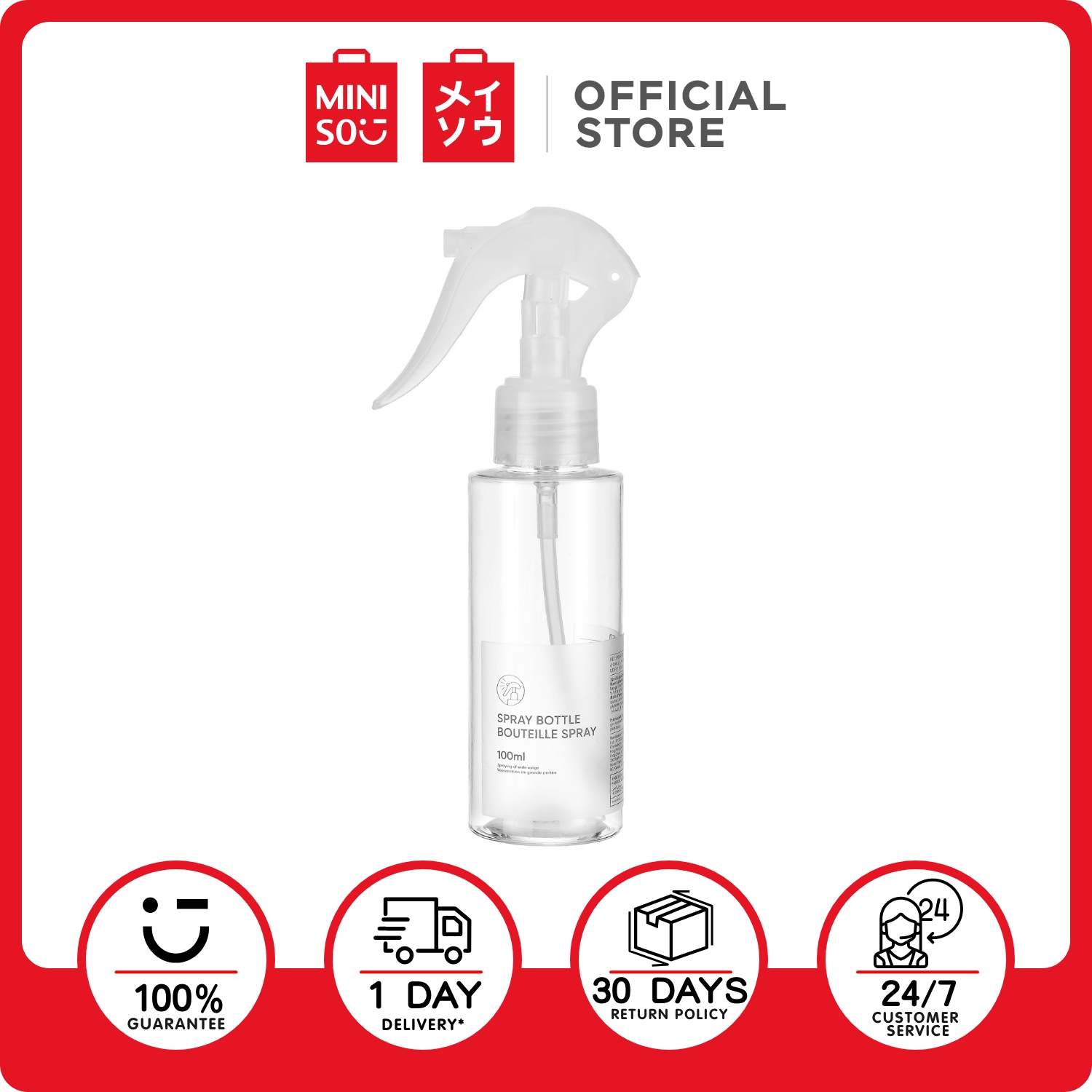 MINISO PET Spray Bottle Container for Travel Toiletries Lazada PH