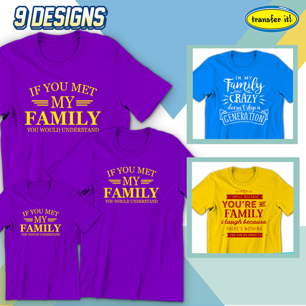Transfer it Personalized Family Shirt 