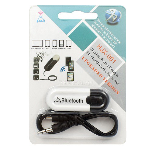 Usb Bluetooth Hjx-001 Biến Loa Thường Thành Loa Bluetooth, Loại 1 - Chuẩn Stereo
