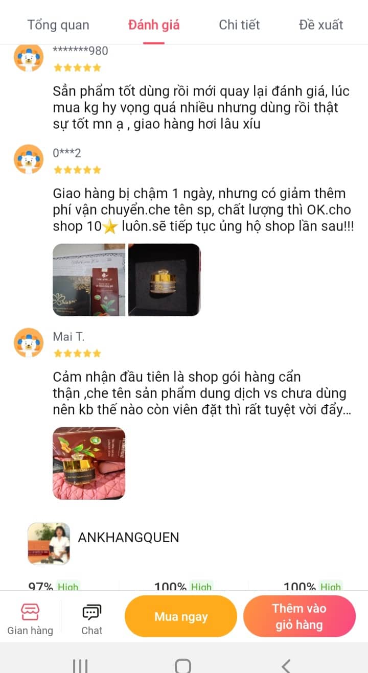 Viên đặt se khít âm đạo Briar pk ( Tặng dung dịch vệ sinh thảo mộc 37)