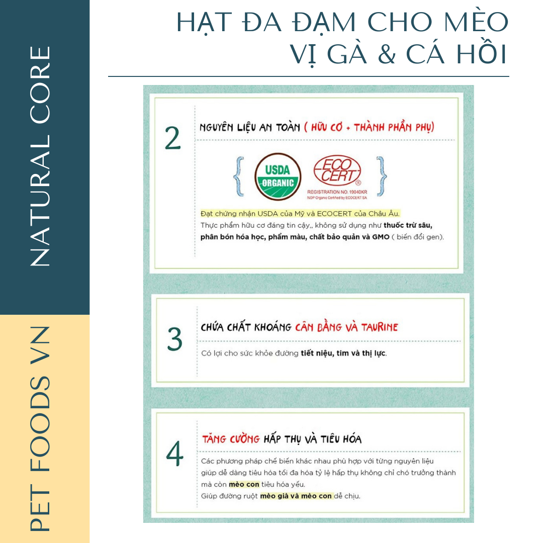 Hạt đa đạm cho mèo NATURAL CORE ECO C1
