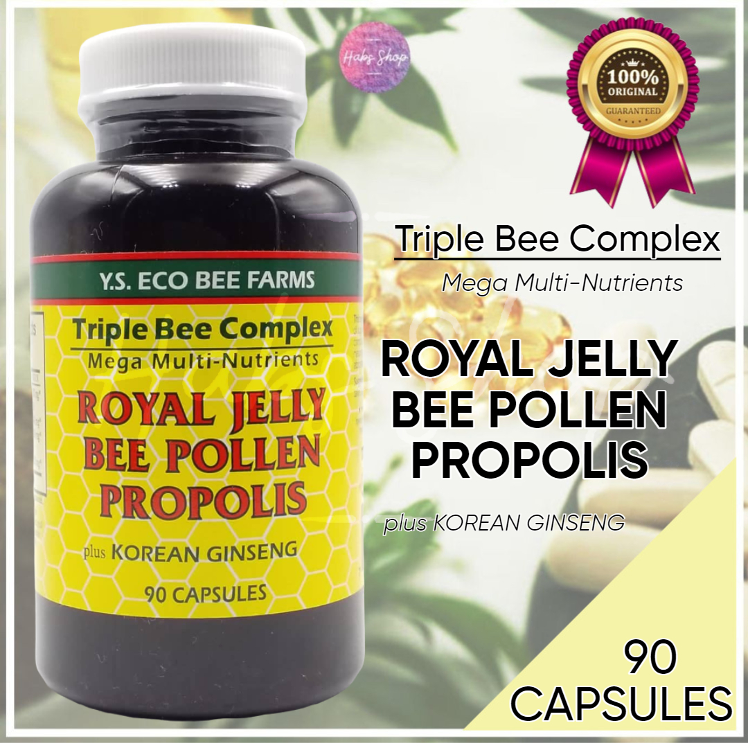 Ys Eco Bee Farms Royal Jelly Bee Pollen Propolis 90 Capsules Lazada Ph 4883