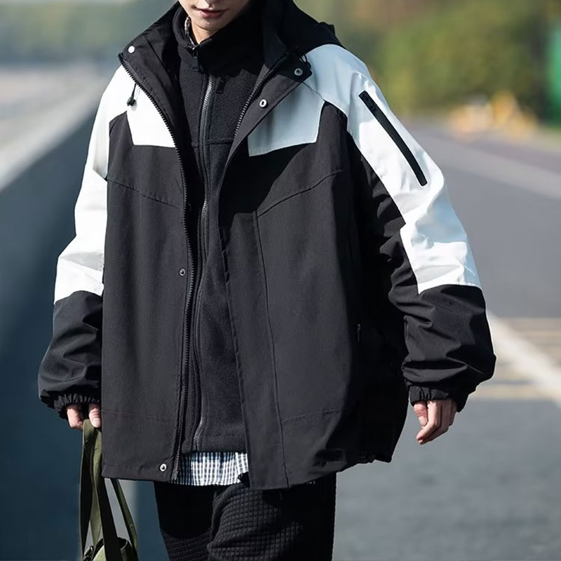 YAZHINIAO Stormjacketmen'snewcasualwindproofwaterproofhoodedjacket