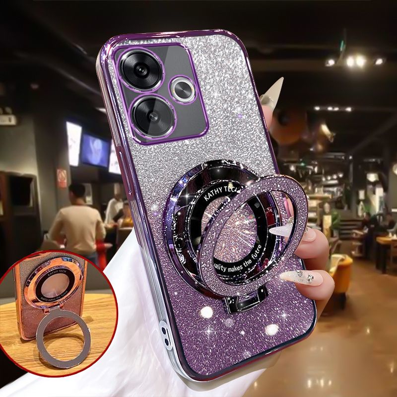 For%20OPPO%20A3%204G%20/%20OPPO%20A3x%204G%20Back%20Cover%20with%20Stand%20Holder%20Luxury%206D%20Plating%20Shiny%20Glitter%20Stylish%20Girls%20Phone%20Case%20Clear%20Soft%20Silicone%20Full%20Camera%20Protection%20Cases%20Pouch%20-%20Image%202