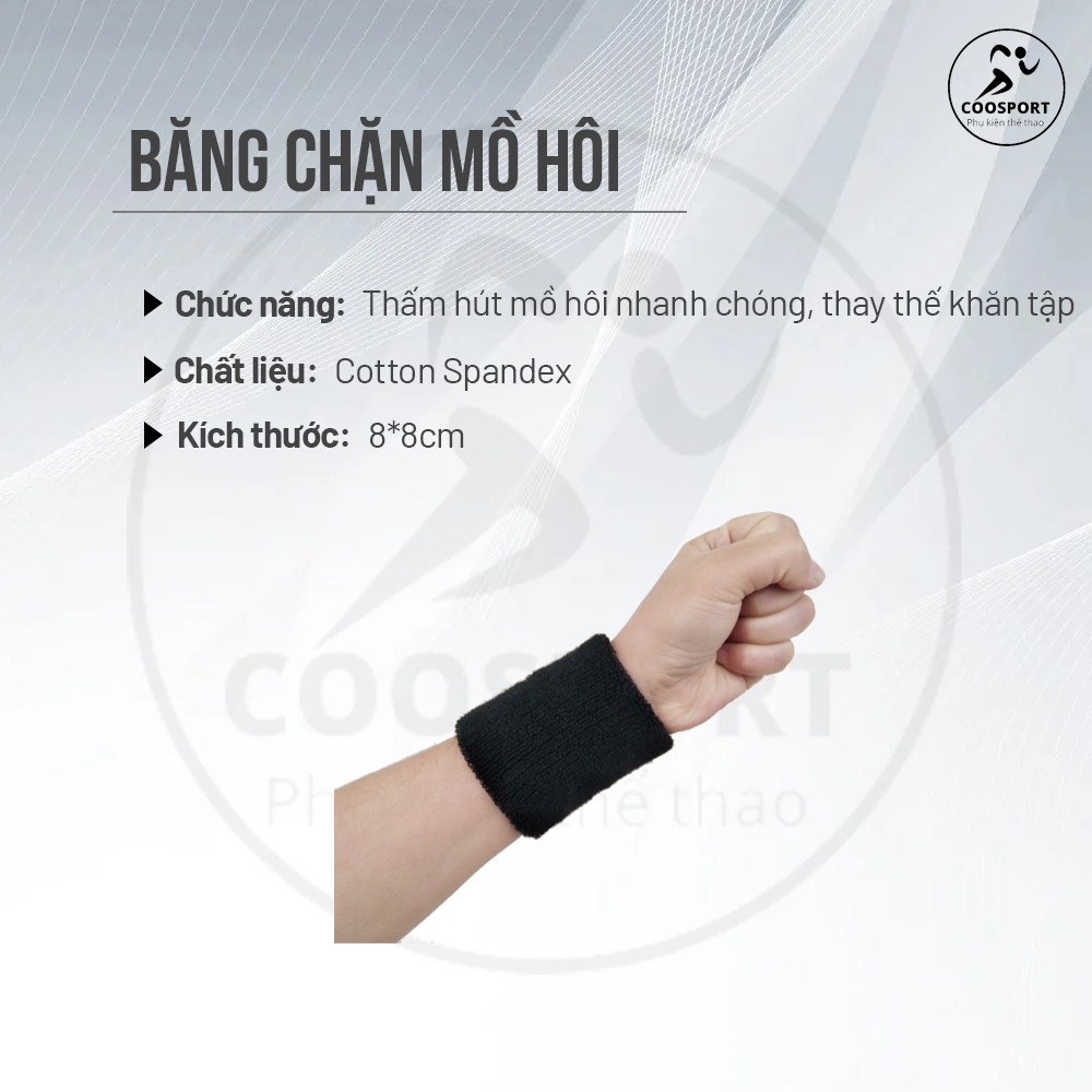 Băng Quấn Cổ Tay Thấm Mồ Hôi