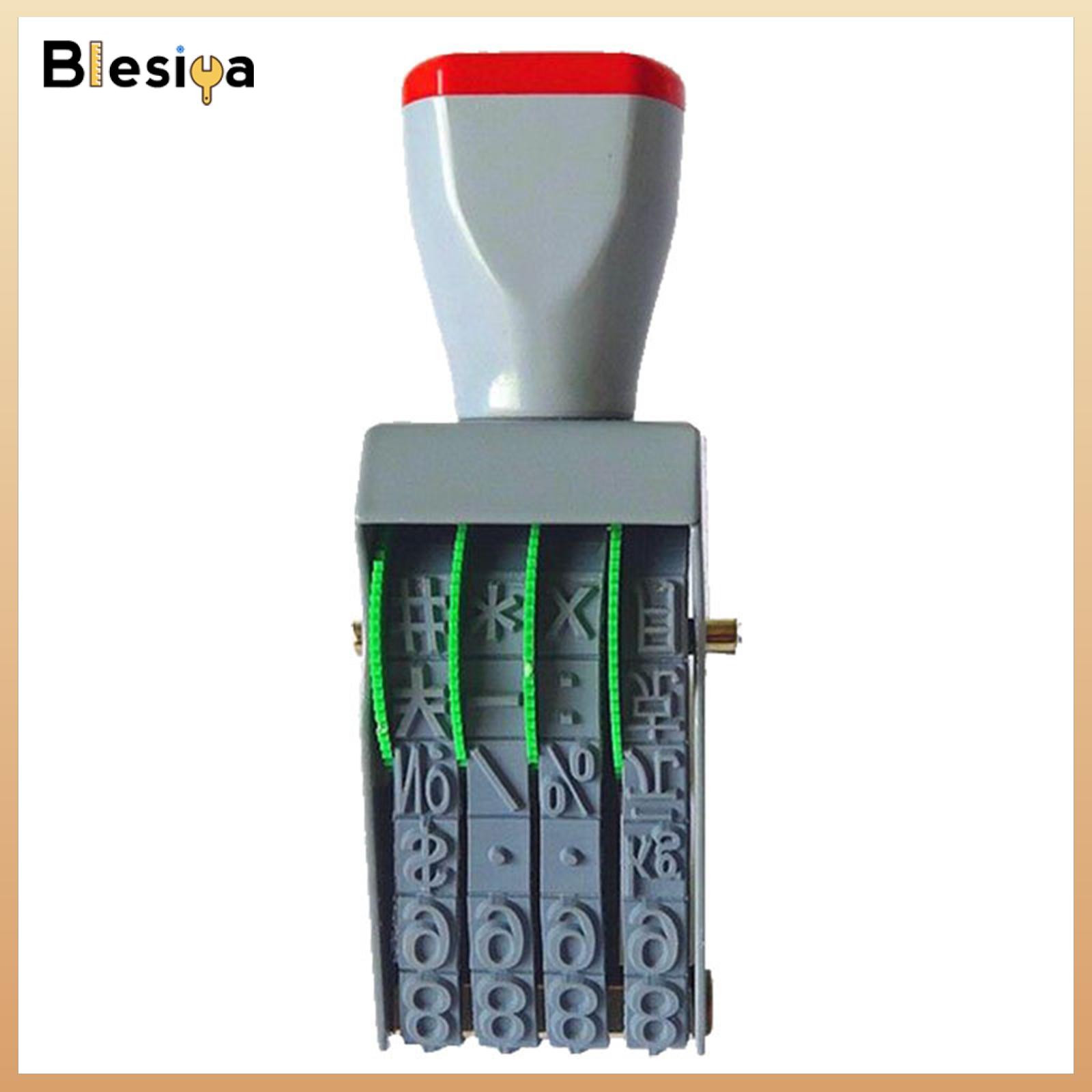 Blesiya Rubber Number Stamp 4 Digit Accs for Stationery DIY Craft Card Making Office
