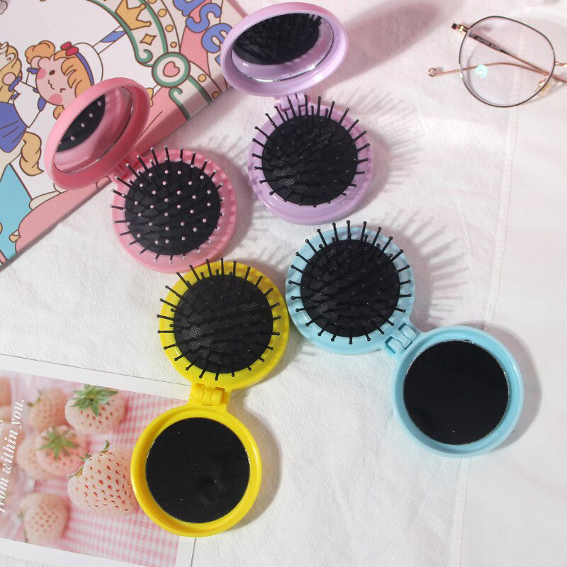 Mini%20Hair%20Comb%20With%20Mirror%20Foldable%20Comb%20Travel%20Portable%20Massage%20Women%20Girl%20Hair%20Brush%20Macaron%20Airbag%20Comb%20Styling%20Tools%20Gift%20LUKE%20-%20Image%207