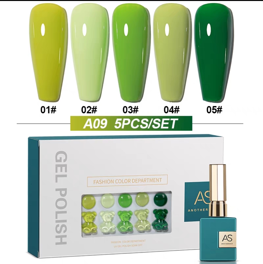 Set Sơn AS 5 Màu A9 Chai Xanh Cao Cấp - sinailmi