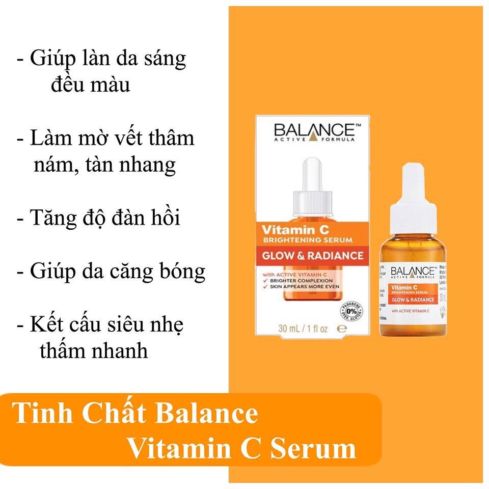 ]Serum Trắng Da Balance Active Formula Vitamin C Brightening 30ml