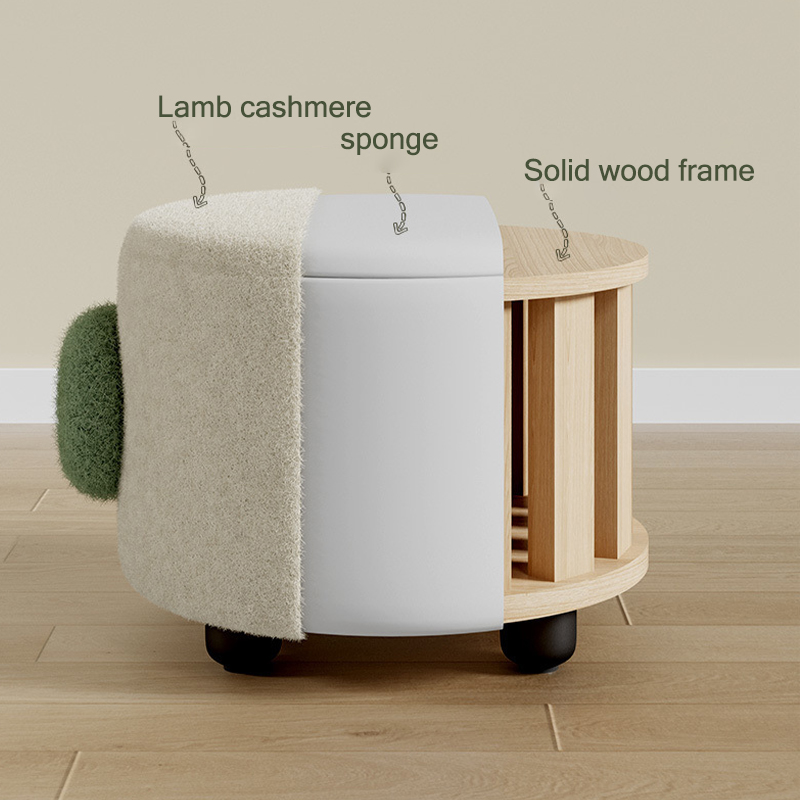 Small round stool Sitting room tea table stool Shoe changing stool Children's stool Bench, stool, floor chair A small chair, a low stool