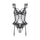 Ruoruo New Sexy Lingerie Hot Hollow-out Abdominal-Shaping Slimming Lightweight Mesh Jumpsuit Women's Uniform Suit 4012 tao fashion. 