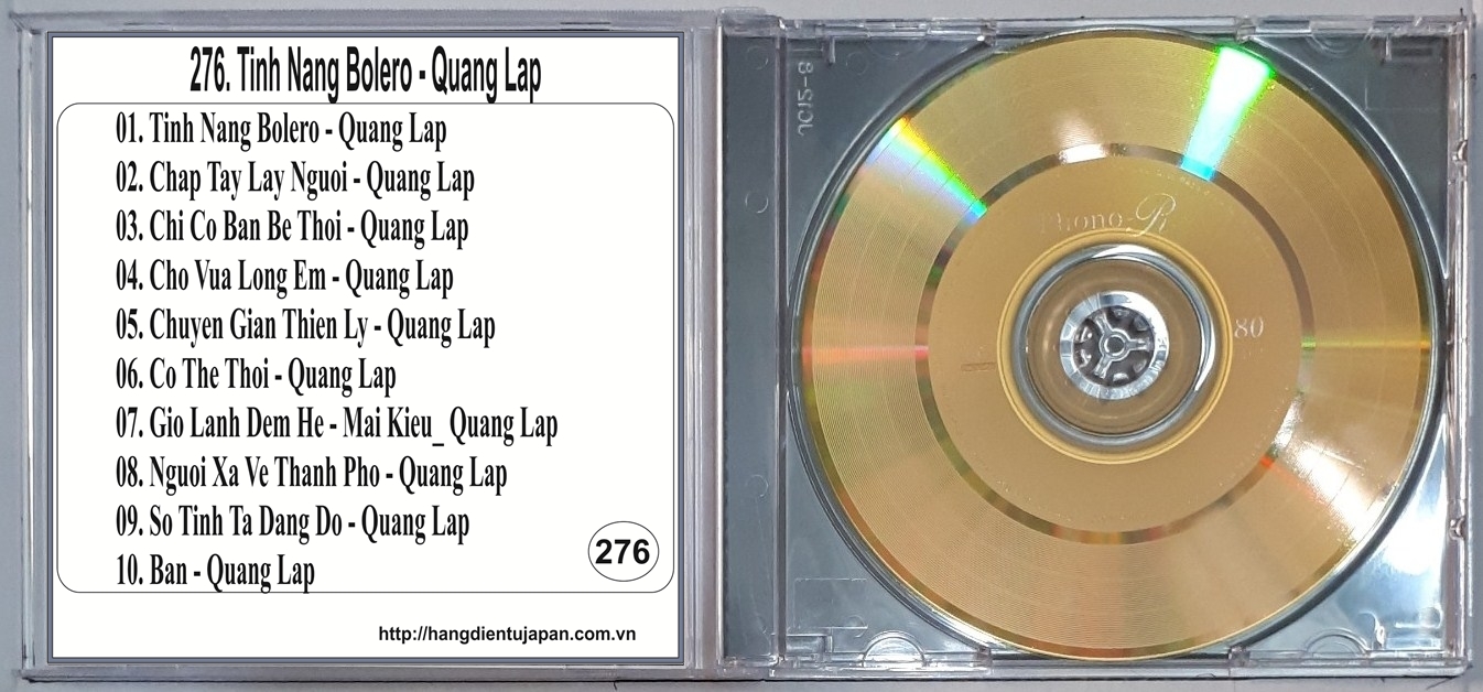 BỘ 5 CD NHẠC CA SĨ QUANG LẬP