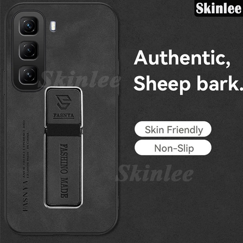 Phone case For infinix Hot 50 / 50 Pro / 50 Pro Plus Case Back cover Fluff Hard Cortex Plush Cover with Soft Frame Anti-knock stand Holder For infinix Hot 50 Pro+ Cover cases.
