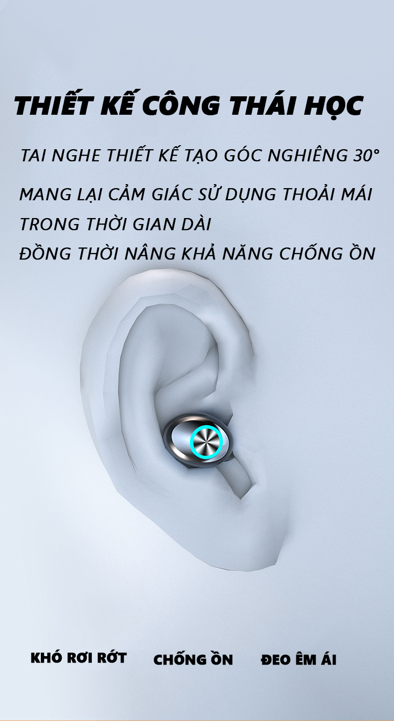 Tai nghe bluetooth 5.1 F9 Pro tích hợp màn hình LED kĩ thuật số, điều khiển cảm ứng thông minh, hộp sạc kiêm sạc dự phòng, giá đỡ điện thoại