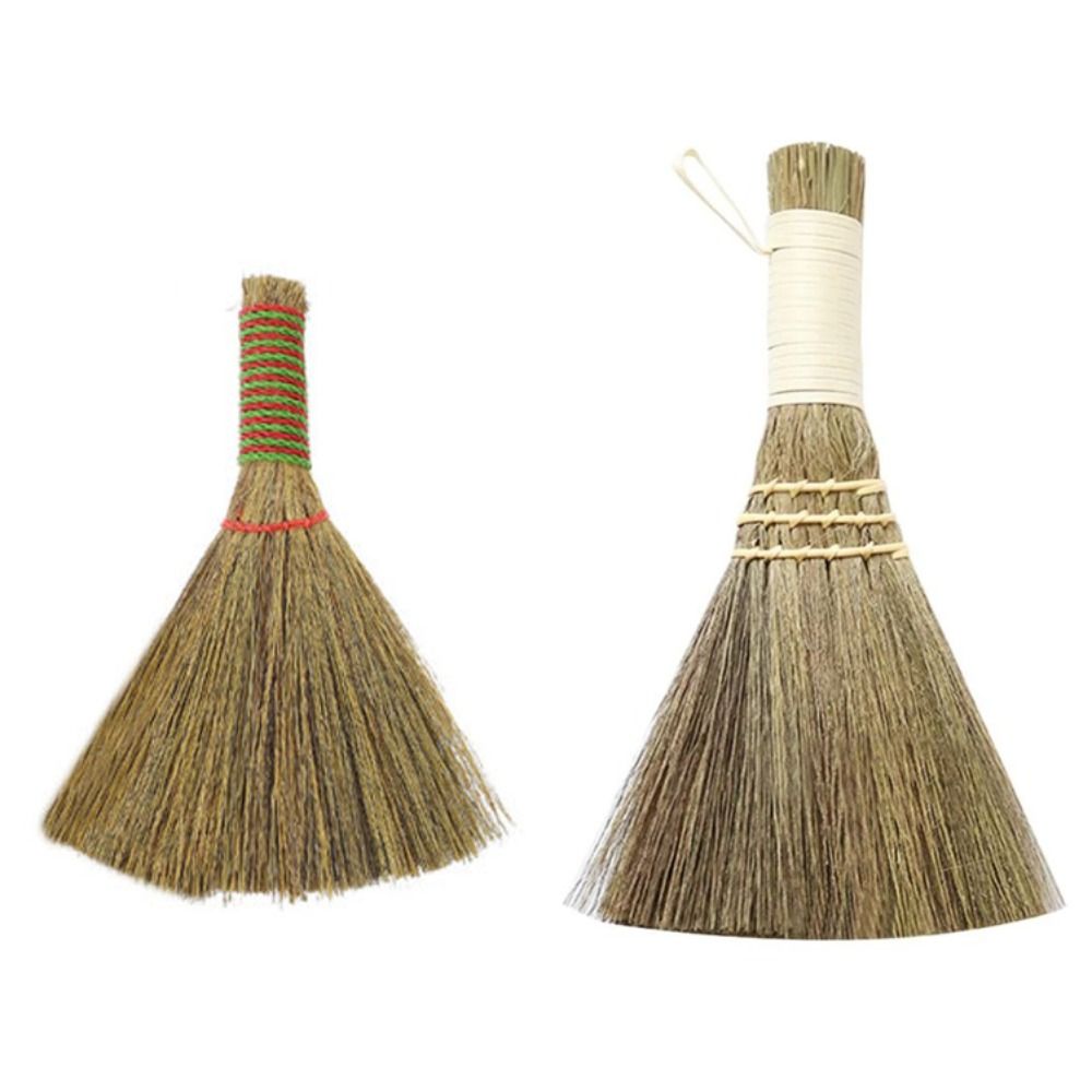 OUTILS Quét Nhà Bàn chải khay trà Nhỏ Hướng dẫn sử dụng Chổi quét nhà Mini Cỏ tự nhiên Bện rơm Chổi để bàn Lò sưởi
