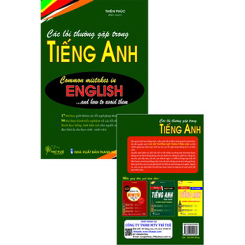 Sách - Các lỗi thường gặp trong tiếng Anh