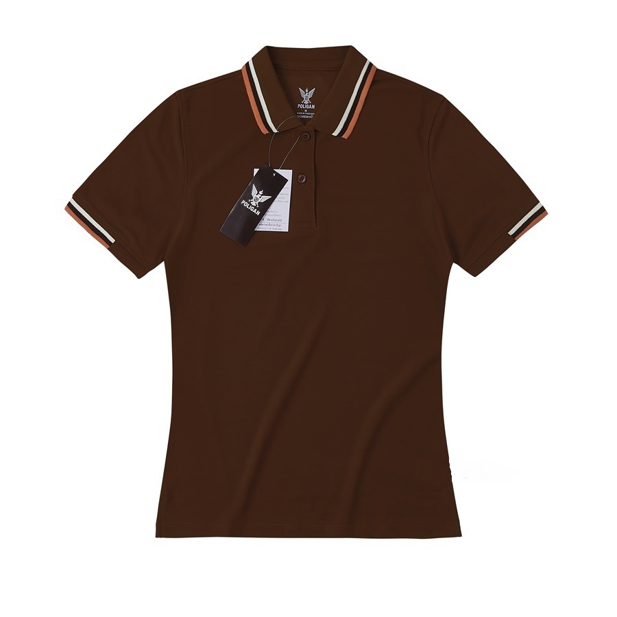 Áo Polo Nữ Poligan Nhập Khẩu thá¡ Lan (BROWN)
