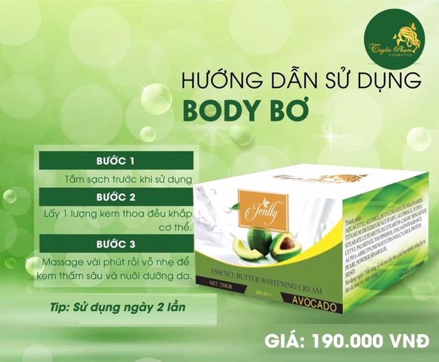 KEM BODY BƠ JENLLY CAO CẤP