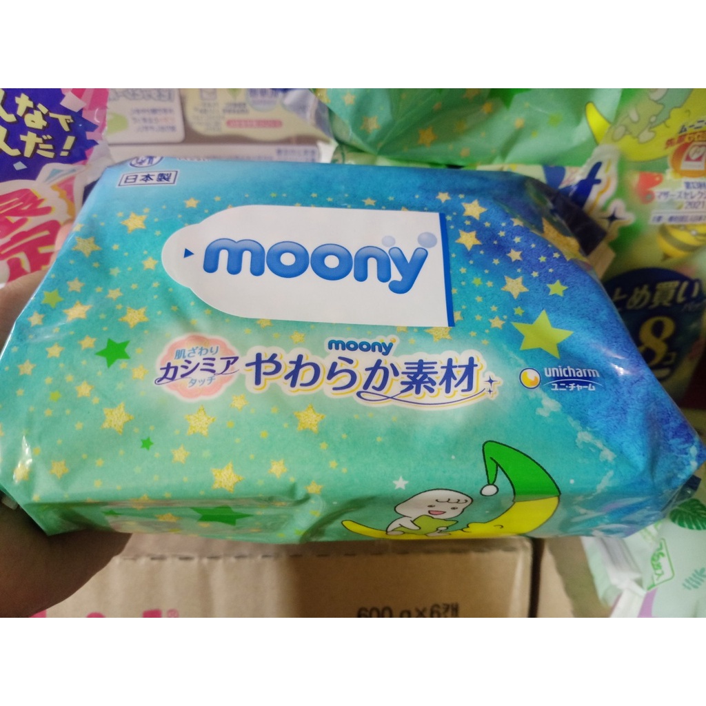 Khăn ướt Moony gói 76 tờ mẫu nhất