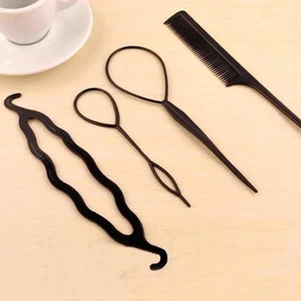 Bộ 4 Món Dụng Cụ Tạo Kiểu Tóc Đa Năng