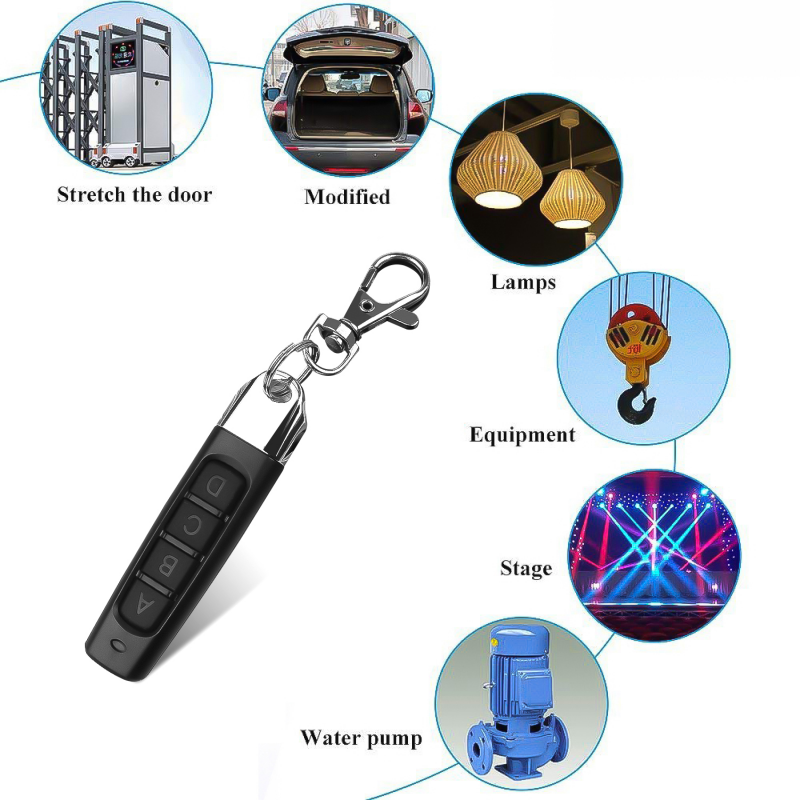 HLINKEY 315/330/433MHz Wireless Cloning Remote Control RF Transmitter Copy Controller Garage Gate Opener Remote Key Duplicator for Safety