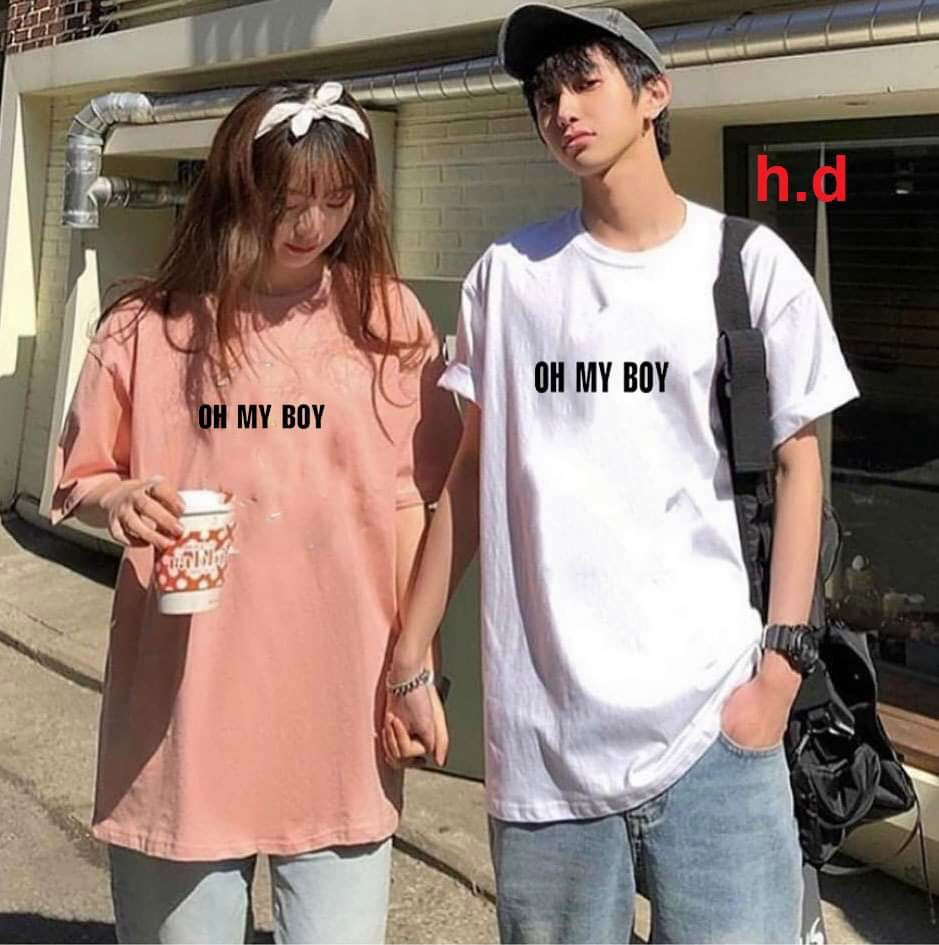 Áo thun nam nữ , áo thun cặp đôi " OH MY BOY",áo thun unisex hàng chất lượng cao