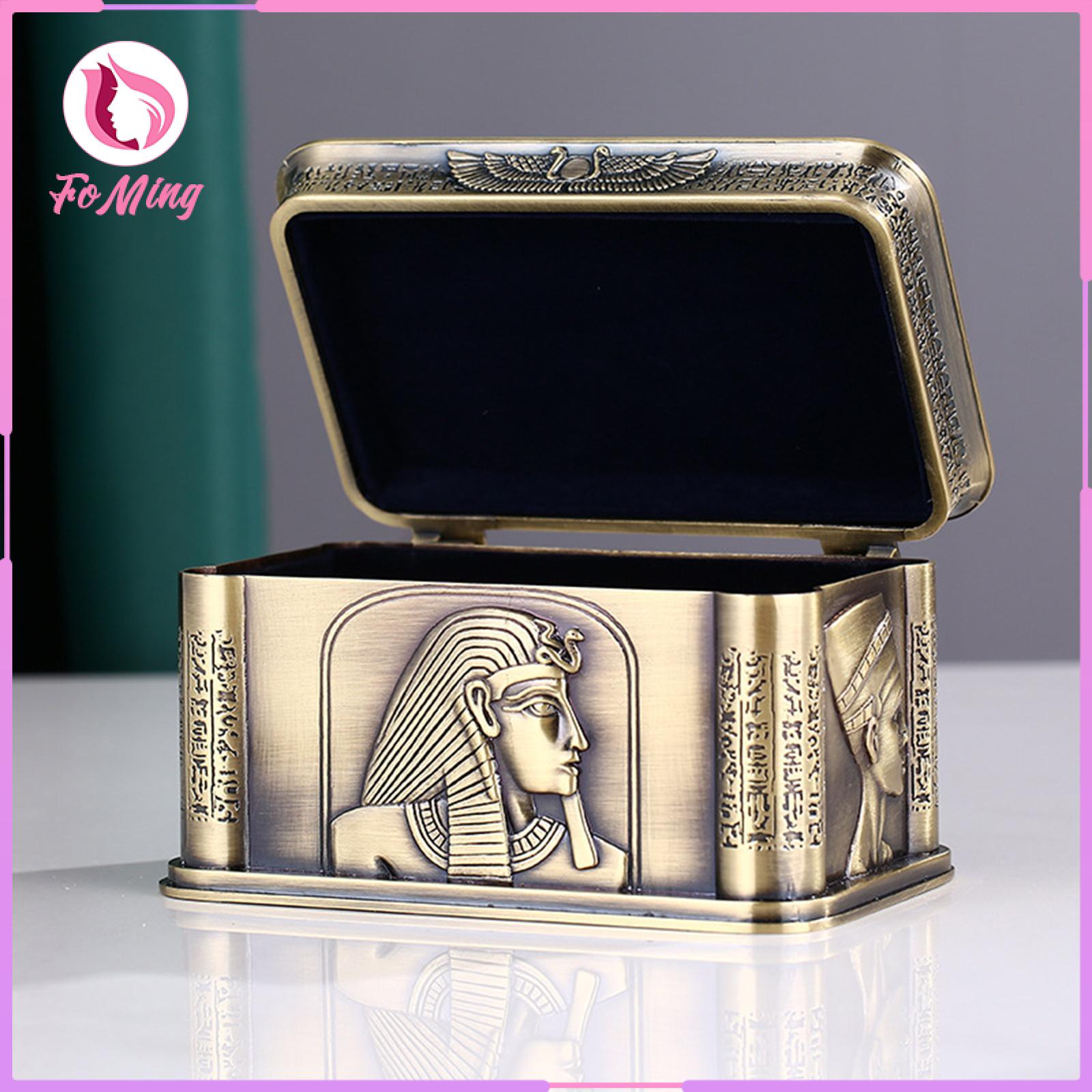 FoMing Jewelry Box Jewelry Organizer Display Fashion Trinket Storage Box Jewelry Case Trinket Case for Earrings Stud Birthday Gift