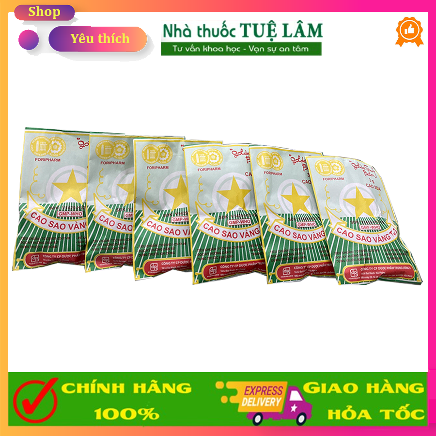 Cao sao vàng (chính hãng) Công ty cổ phần dược phẩm TW3 - 3g