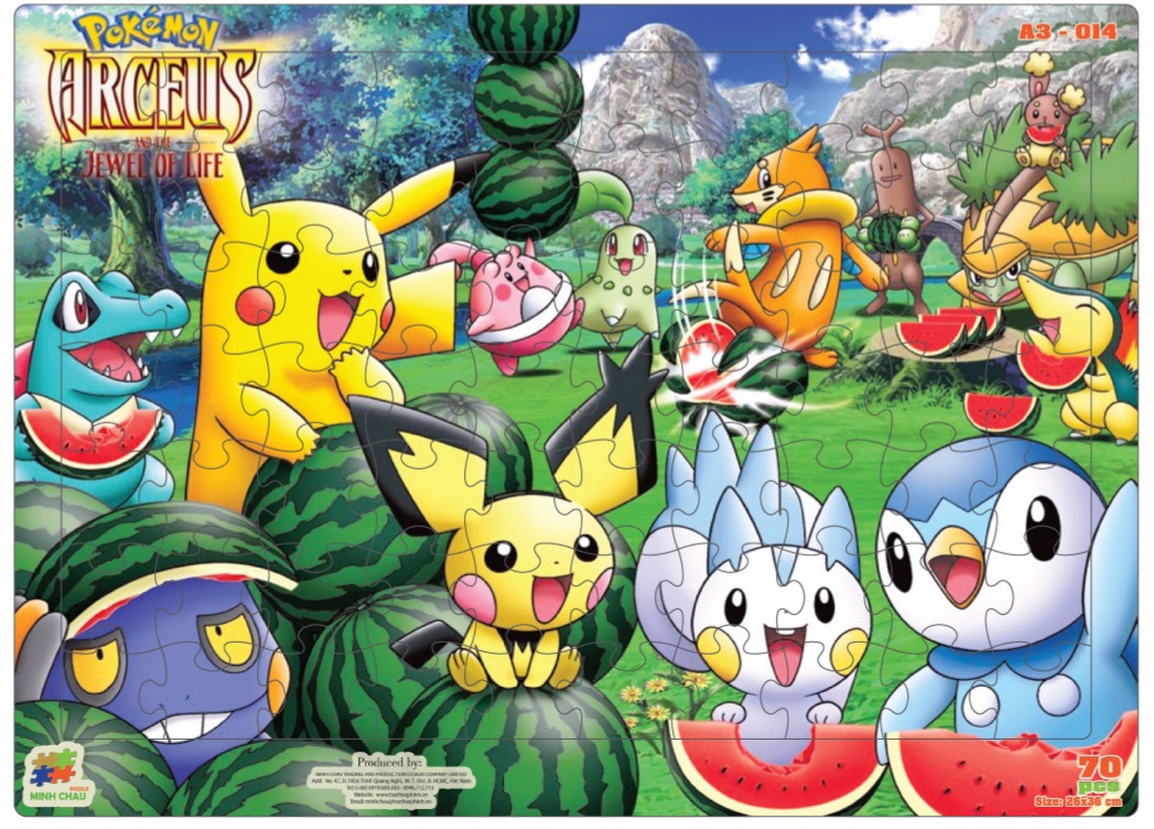TRANH GHÉP HÌNH 70 MẢNH / Pokemon