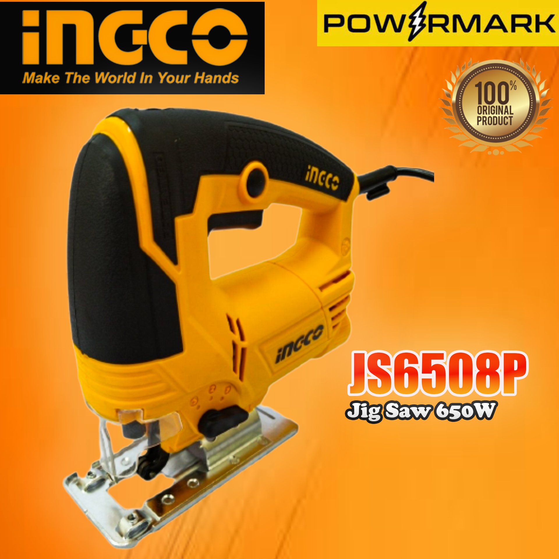 INGCO JS6508P Jig Saw 650W [POWERMARK IPT] Lazada PH