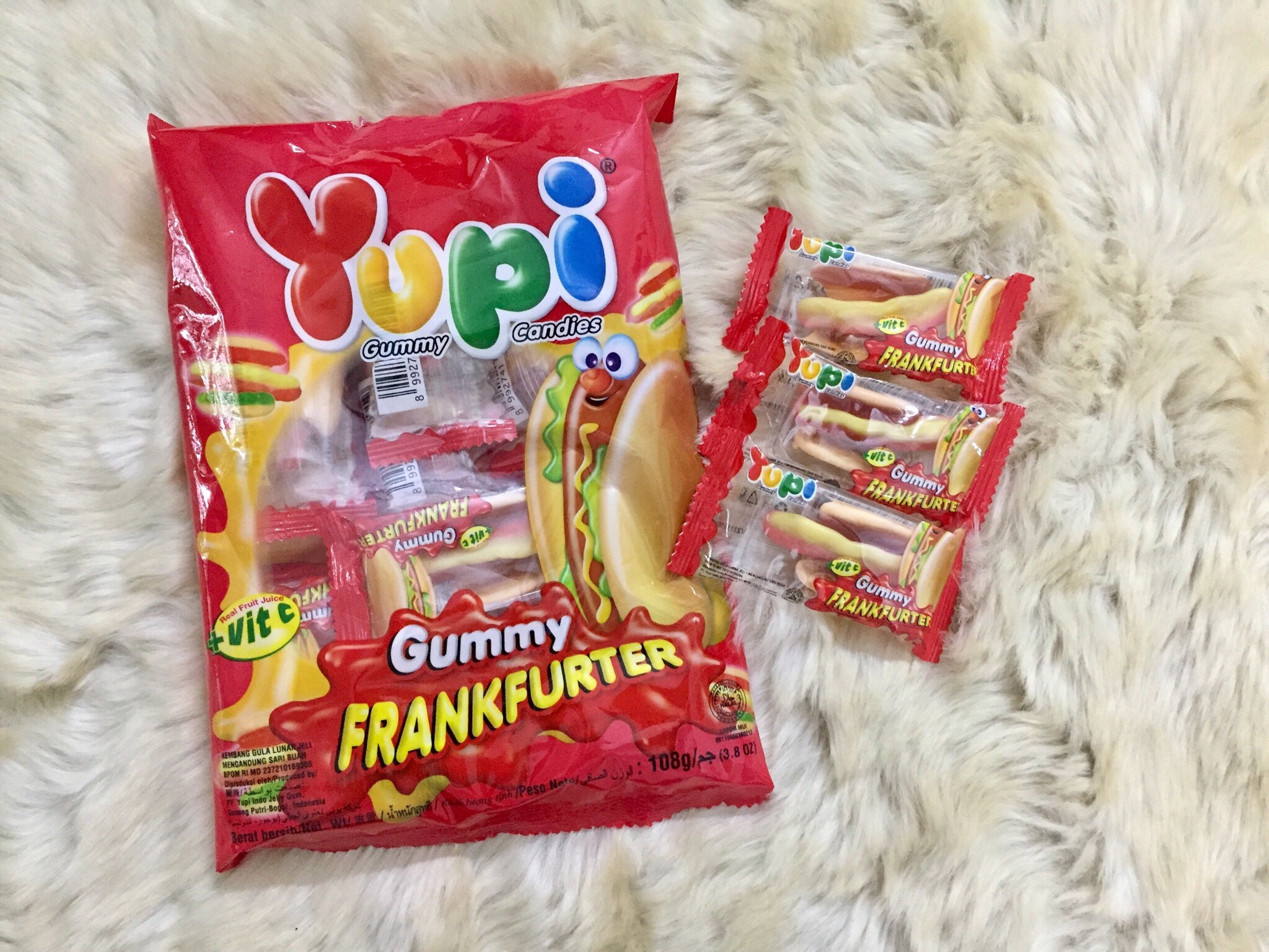 Combo 4 Gói Kẹo Dẻo Yupi Hamburger