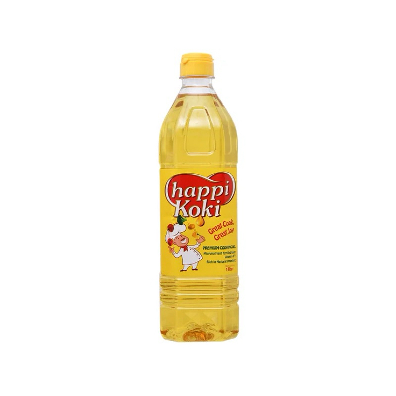 Dầu ăn Happy Koki , Cái Lân 1 lít