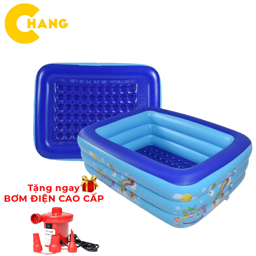 Bể bơi đủ cỡ, phao bơi cho bé , hồ bơi bơm hơi có đáy chống trượt cao cấp cho bé tha hồ vui chơi