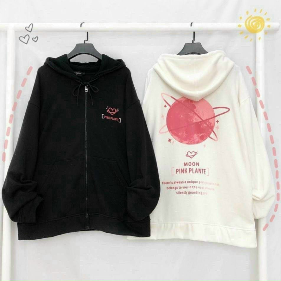Áo Khoác Hoodie Nữ Tay Phối Màu Siêu Dễ Thương Vải Nỉ Bông Siêu Mềm Mịn Siêu Hot