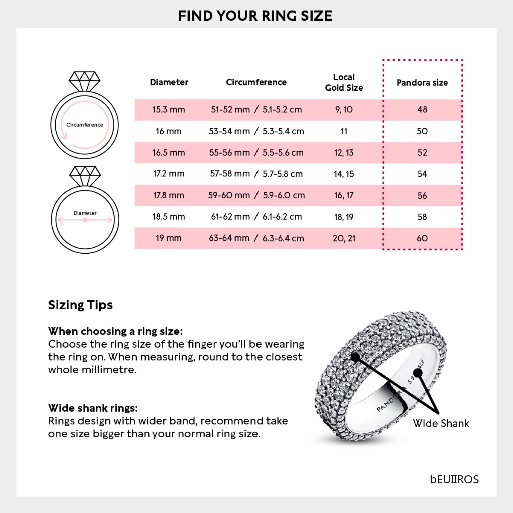 2024 New Pandora Sparkling Overlapping Band Ring