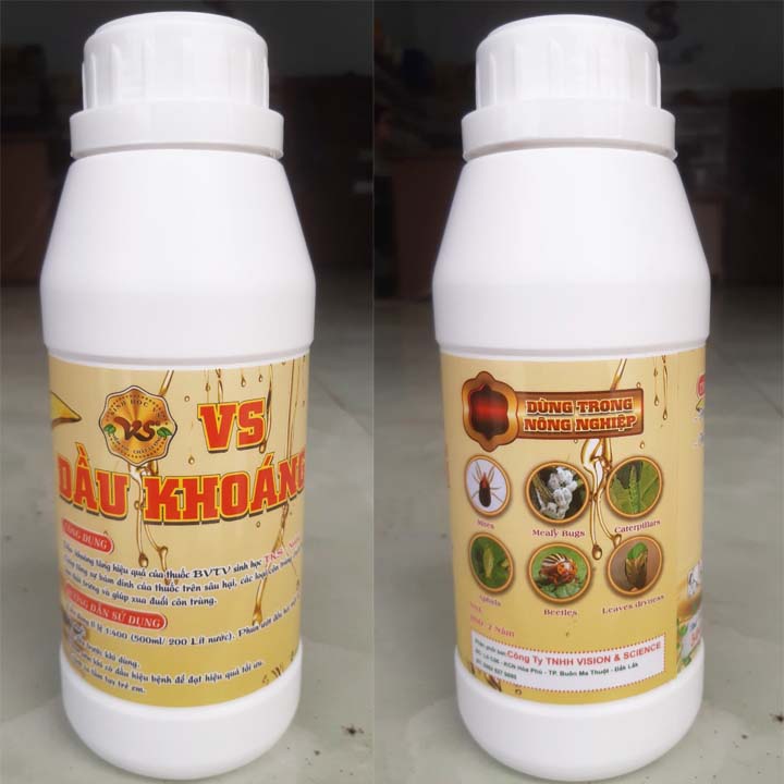 [ Chai 500 ml] DẦU KHOÁNG TRỪ SÂU RẦY
