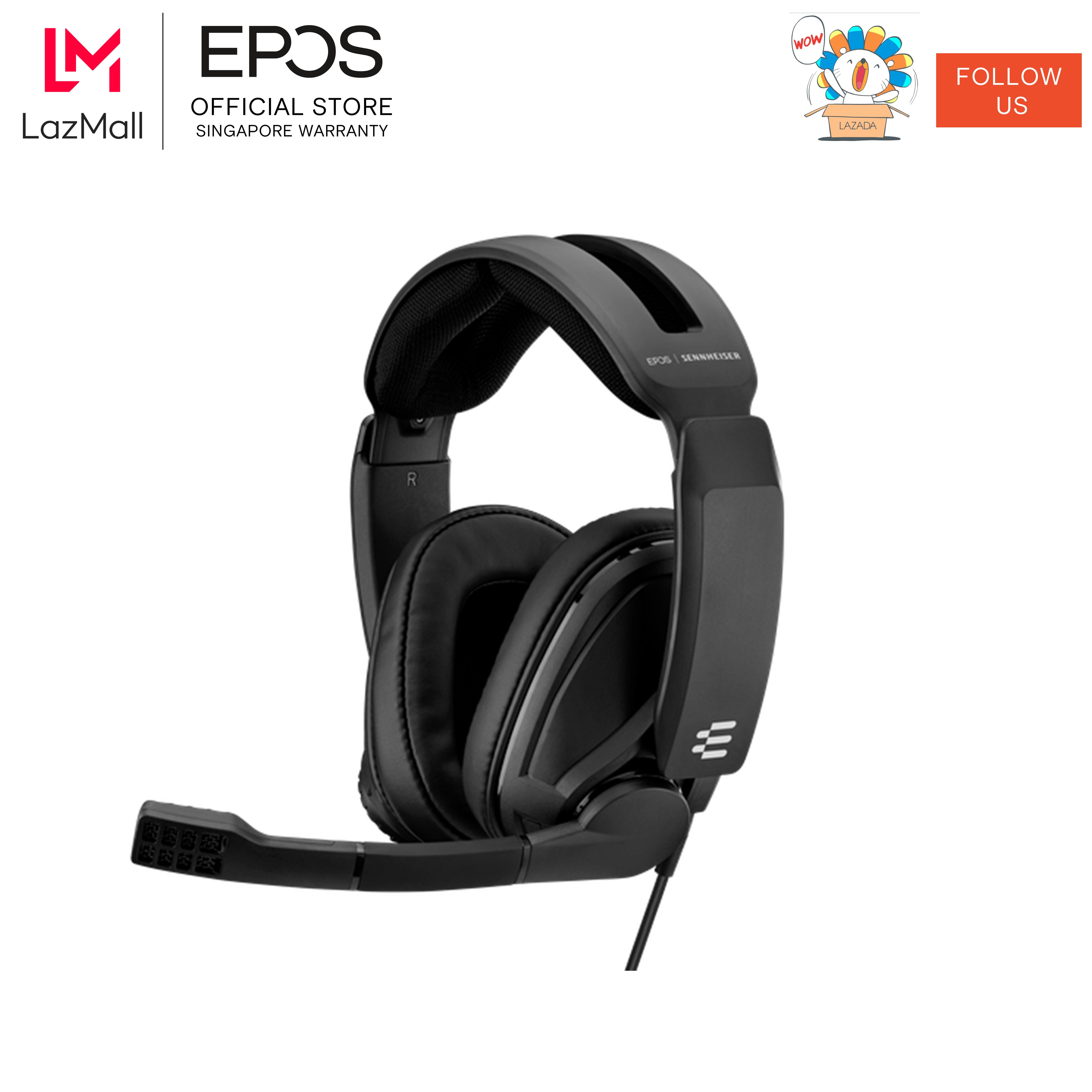 EPOS SENNHEISER GSP 302 Closed Acoustic Gaming Headset Lazada
