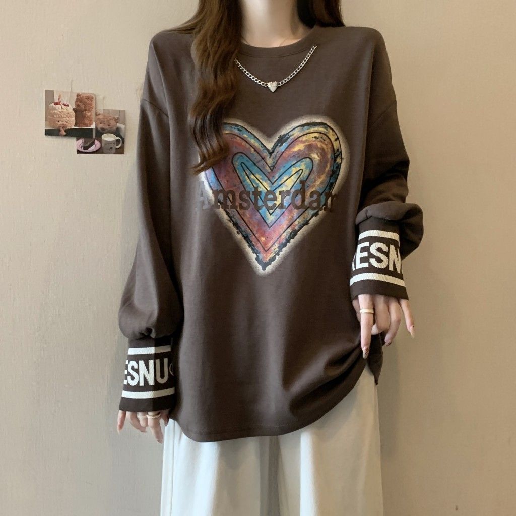 Women Autumn and Winter Loose and Slim Long Sleeved Top