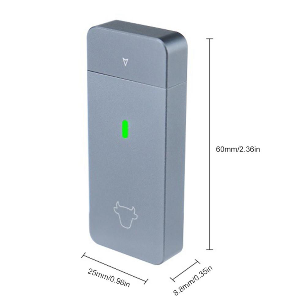 M.2 NVMe 2230 Portable SSD Box JMS583 Solid State Drive Case USB3.2 Gen2 External Hard Disk Box M&B Key for M2 2230 SSD