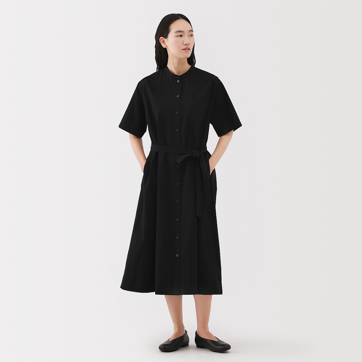 MUJI Ladies Cool Touch S/Slv Shirt Dress Lazada Singapore