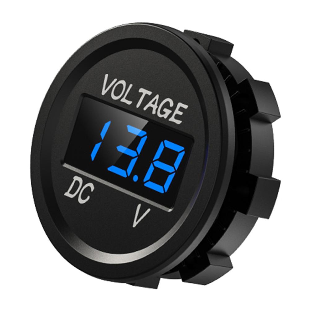 D1 xe xe máy 12-24V bảng điều khiển kỹ thuật số vôn kế màn hình LED Vôn kế