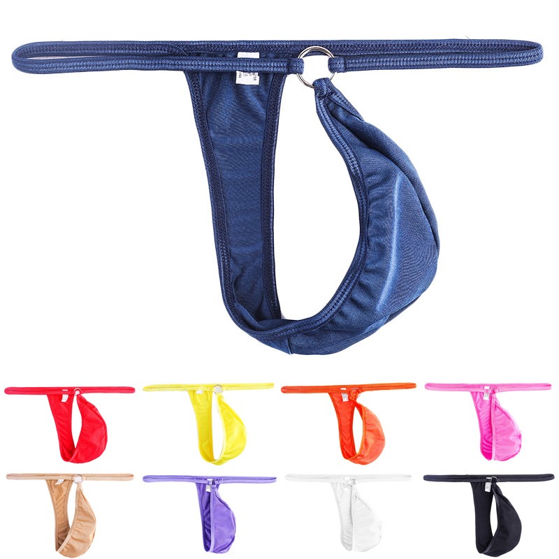 【MOMLOVE】 Breathable T Back Jockstrap Low Rise G String Briefs for Men's Underwear
