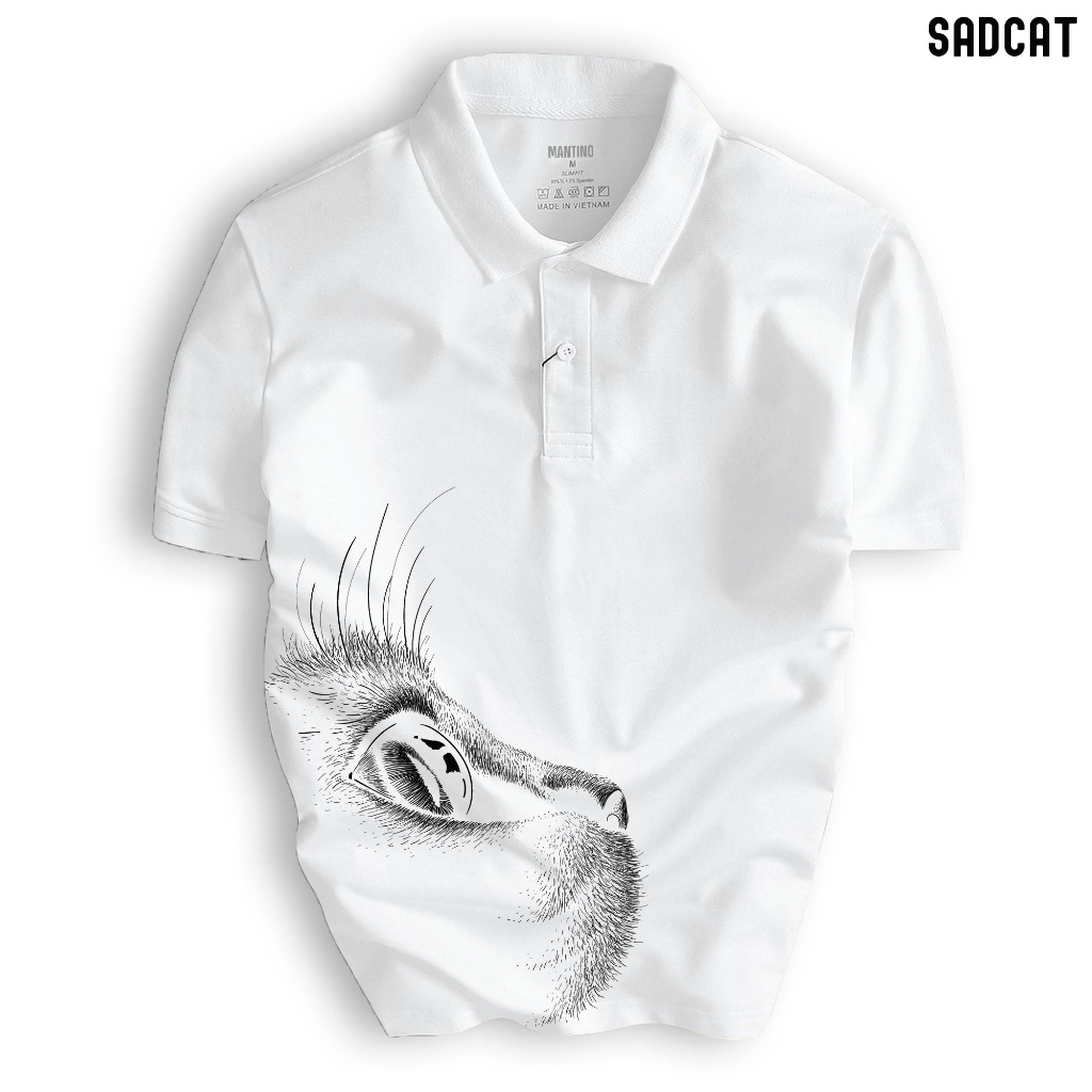 Áo thun Polo SADCAT cổ bẻ BASIC CVC vải cá sấu co dãn form gerular fit