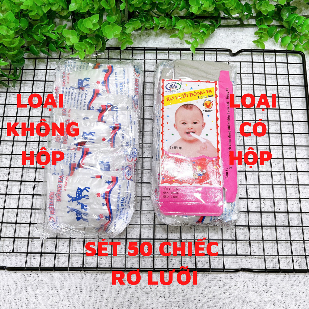 Rơ lưỡi đông pha, gạc tưa lưỡi Đông Pha (Gói 10 hộp 50 chiếc)