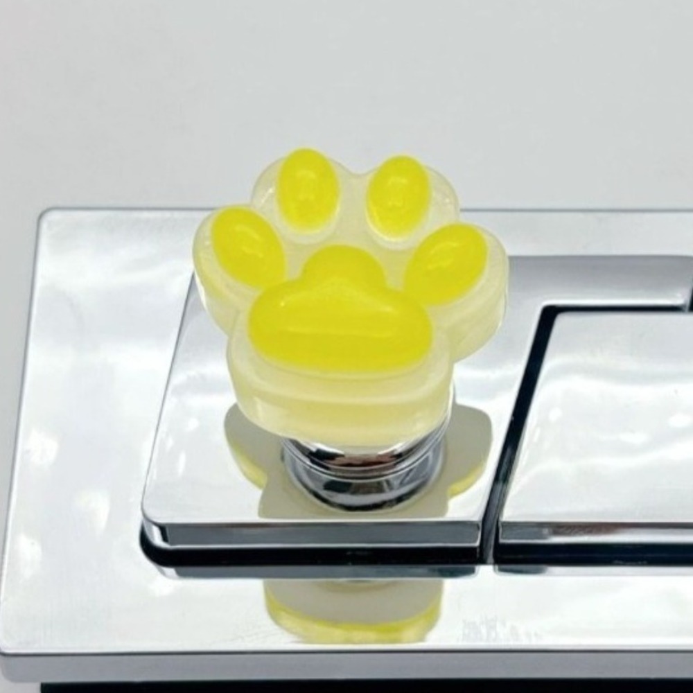 Fashion Cute Luminous Toilet Press Cat Paw Push Switch Water Buttons ...