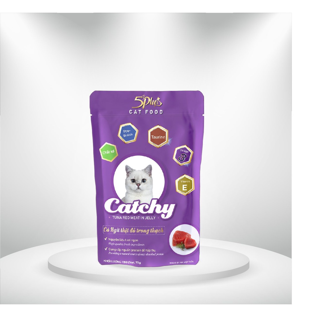 Pate Mèo 5Plus Catchy Gói 70g