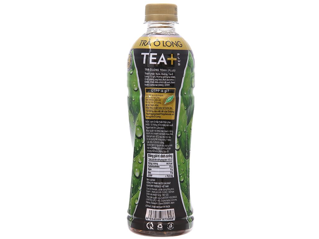Thùng 24 Chai Trà Ô Long Tea+ Plus 455ml/Chai