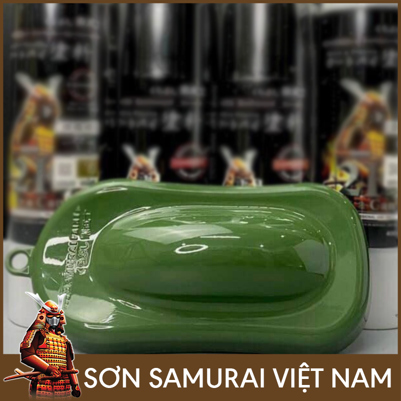 Chai sơn samurai màu xanh 146 - Sơn xịt samurai màu xanh