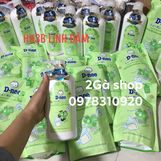 Nước rửa bình sữa cho bé Dnee 600ml