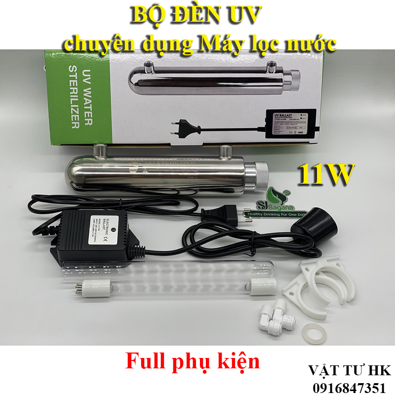 Bộ bóng đèn UV diệt khuẩn cho máy lọc nước 6W 11W đèn tia uv tia cực tím kháng khuẩn Mới